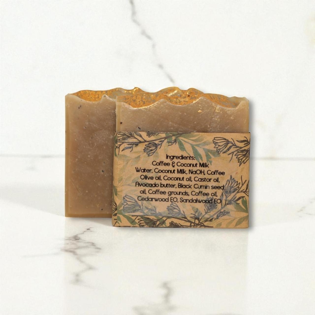 COFFEE & Coconut Milk Handmade Soap - Image 2
